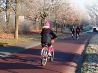 Φωτογραφία για Θερμαινόμενοι ποδηλατόδρομοι με γεωθερμία στην Ολλανδία