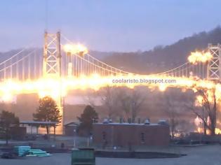 Φωτογραφία για Εκρηκτική κατεδάφιση γέφυρας! [Video]