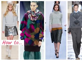 Φωτογραφία για 10 fashion rules για να φορέσεις σωστά το πουλόβερ σου! To must have του Χειμώνα...