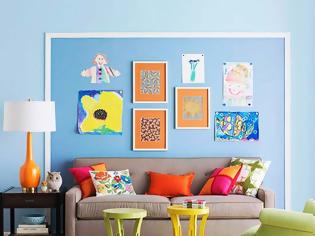 Φωτογραφία για 22 Ενδιαφέρουσες ιδέες για να παρουσιάσετε τα έργα των παιδιών σας στο σπίτι σας