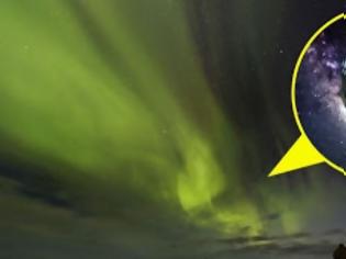 Φωτογραφία για Φωτογράφος καταγράφει το βόρειο Σέλας με το πρόσωπο ενός εξωγήινου να στοιχειώνει τον πράσινο ουρανό