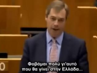 Φωτογραφία για H Ιστορική ομιλία του Nigel Farage στο Ευρωκοινοβούλιο...Έπεσε μέσα σε όλα...