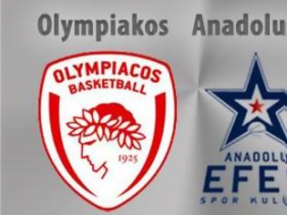 Φωτογραφία για OLYMPIACOS BC - ANADOLU EFES BC