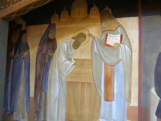Φωτογραφία για 2300 - Ο Άγιος Σιλουανός ο Αθωνίτης σε τοιχογραφίες της Μονής του Έσσεξ