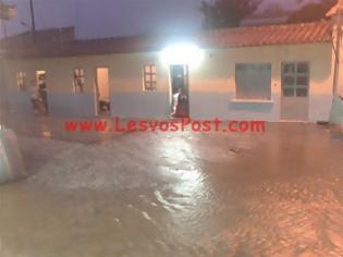 Φωτογραφία για Πρωτοφανείς βροχές στη Λέσβο - Λίγο έλειψε να πνιγούν 12 άνθρωποι!