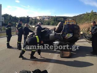 Φωτογραφία για Λαμία: Τον έσωσε η ζώνη και η θεά τύχη