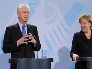Φωτογραφία για Μόντι σε Μέρκελ: Πες στους Γερμανούς τα οφέλη των δανείων στην ευρωζώνη