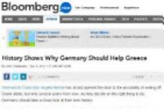 Το Bloomberg την «πέφτει» στη Γερμανία και τις θυμίσει τη διαγραφή χρέους του 1953...!!!
