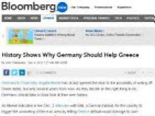 Φωτογραφία για Το Bloomberg την «πέφτει» στη Γερμανία και τις θυμίσει τη διαγραφή χρέους του 1953...!!!