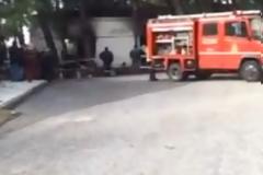 Βίντεο από τον τόπο της πυρκαγιάς στη ΔΕΥΑΞ που άνδρας βρήκε τραγικό θάνατο