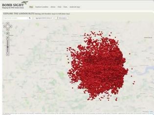Φωτογραφία για Οι βομβαρδισμοί του Λονδίνου σε έναν χάρτη!