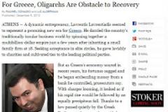 Εκτενές ρεπορτάζ των New York Times για το σκάνδαλο Proton Bank/Λαυρεντιάδη