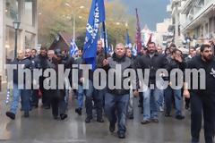 Φρούριο η πόλη της Ξάνθης – Έσπασαν τράπεζα στα εγκαίνια της Χρυσής Αυγής
