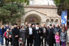 Ξενάγηση στελεχών του ΚΕΠΒ και της 114 ΠΜ από τον Μητροπολίτη Θηβών Γεώργιο σε μονές της Βοιωτίας