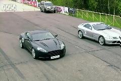 Είναι πολλά τ' άλογα...Κόντρα μεταξύ Aston Martin, Mercedes SLR και Nissan GT-R [video]
