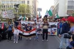 Συγκέντρωση διαμαρτυρίας Σύρων στην πλατεία Κλαυθμώνος