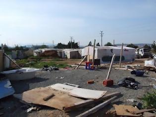 Φωτογραφία για Ισοπεδώθηκε ο μεγαλύτερος καταυλισμός των Ρομά στα Μεσόγεια [video]