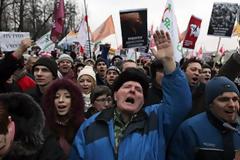 Συλλήψεις διαδηλωτών που φώναζαν κατά του Πούτιν