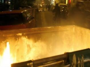 Φωτογραφία για Πάτρα: Φωτιά σε κάδο στο Μιντιλόγλι