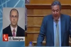Βίντεο: Βαριές κατηγορίες μεταξύ Καμμένου και Μανώλη – Κρίση στους ΑΝ.ΕΛΛ.