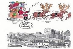 Πρόκληση του Guardian: Ούτε ο Άγιος Βασίλης δε σταματάει στην Ελλάδα