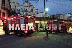Πύργος: Αναστάτωση από μικρή εστία φωτιάς σε καμινάδα στην πλατεία Νικάκη