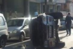 Ντελαπάρισε φορτηγάκι σε κεντρικό δρόμο της Ξάνθης
