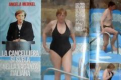 Η Ανγκελα Μέρκελ με μαγιό, όπως τη συνέλαβε ο ιταλός παπαράτσι