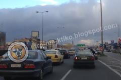Χάος στον Κηφισό - μποτιλιαρισμένη η άνοδος - Απεργίες και κακοκαιρία πλήττουν την Αθήνα