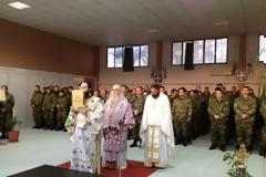 Θεία Λειτουργία στο 585 Τάγμα Πεζικού