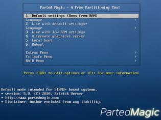 Φωτογραφία για Parted Magic: δωρεάν διαχείριση των partitions