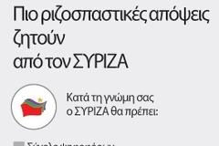 ΣΥΡΙΖΑ: ΡΙΖΟΣΠΑΣΤΙΚΟΠΟΙΗΣΗ Ή ΑΝΑΔΙΠΛΩΣΗ;