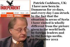 Patrick Cockburn: “The Independent”: Η κατάσταση στη Συρία είναι τελείως διαφορετική από αυτή που παρουσιάζουν οι ξένοι ηγέτες και τα ΜΜΕ…