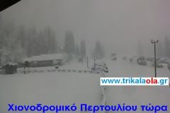 Τρίκαλα σε επιφυλακή: Πυκνή χιονόπτωση στα ορεινά, επικίνδυνη βροχόπτωση στα πεδινά