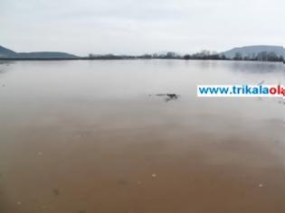 Φωτογραφία για Θάλασσα ο κάμπος από τη σημερινή πλημμύρα του Πηνειού σε Τρίκαλα – Καρδίτσα