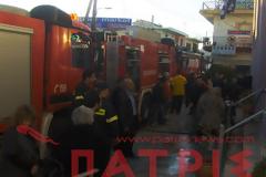 Ηλεία: Φωτιά σε σούπερ μάρκετ στο κέντρο του Βαρθολομιού