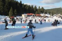 Βούλιαξε σήμερα το χιονοδρομικό κέντρο Περτουλίου