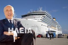 Κατάκολο: Ποδαρικό από το Costa Deliziosa με 2787 επιβάτες - Ανάμεσά τους ο πρόεδρος της Costa