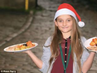 Φωτογραφία για Δεκάχρονη προσέφερε χριστουγεννιάτικα γεύματα σε άστεγους