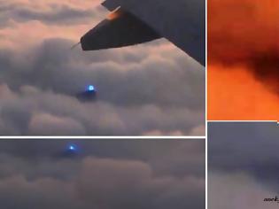 Φωτογραφία για Μπλε UFO φαίνεται από το αεροπλάνο σε πτήση προς την Φλόριντα - Βίντεο