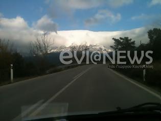 Φωτογραφία για Χιόνια και στις πεδινές περιοχές της Εύβοιας