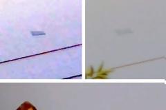 UFO πάνω από το Μεξικό Πετώντας χαμηλά  μέσα από την ομίχλη.
