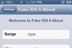 Fake IOS 6 About: Cydia tweak free...φορτώστε την συσκευή σας....αέρα κοπανιστό