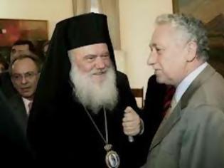 Φωτογραφία για Συνάντηση του προέδρου της ΔΗΜΑΡ, Φώτη Κουβέλη, με τον Αρχιεπίσκοπο Αθηνών Ιερώνυμο