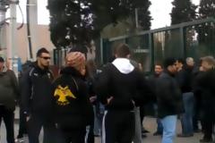 Η επίσκεψη και διαδήλωση της ΑΕΚ στο Υπουργείο (video)