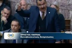 Κασιδιάρης στη Βουλή: Κάτσε κάτω ρε τι μιλάς εσύ, πάλι πιωμένη είσαι;  Πηγή: Κασιδιάρης στη Βουλή: Κάτσε κάτω ρε τι μιλάς εσύ, πάλι πιωμένη είσαι;