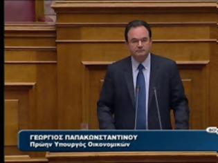 Φωτογραφία για Αμέσως μετά την ομιλία του έφυγε απο την βουλή ο Παπακωνσταντίνου