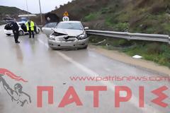 Ηλεία: Οδηγός έχασε τον έλεγχο λόγω κατολίσθησης σε τούνελ!