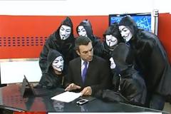Πάτρα: Επίθεση των anonymous on air σε τηλεοπτικό σταθμό! - Δείτε το βίντεο