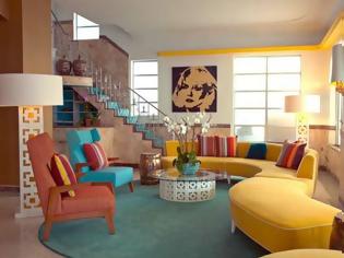 Φωτογραφία για 30 Ονειρικές Ιδέες σχεδιασμού για πολύχρωμα σαλόνια